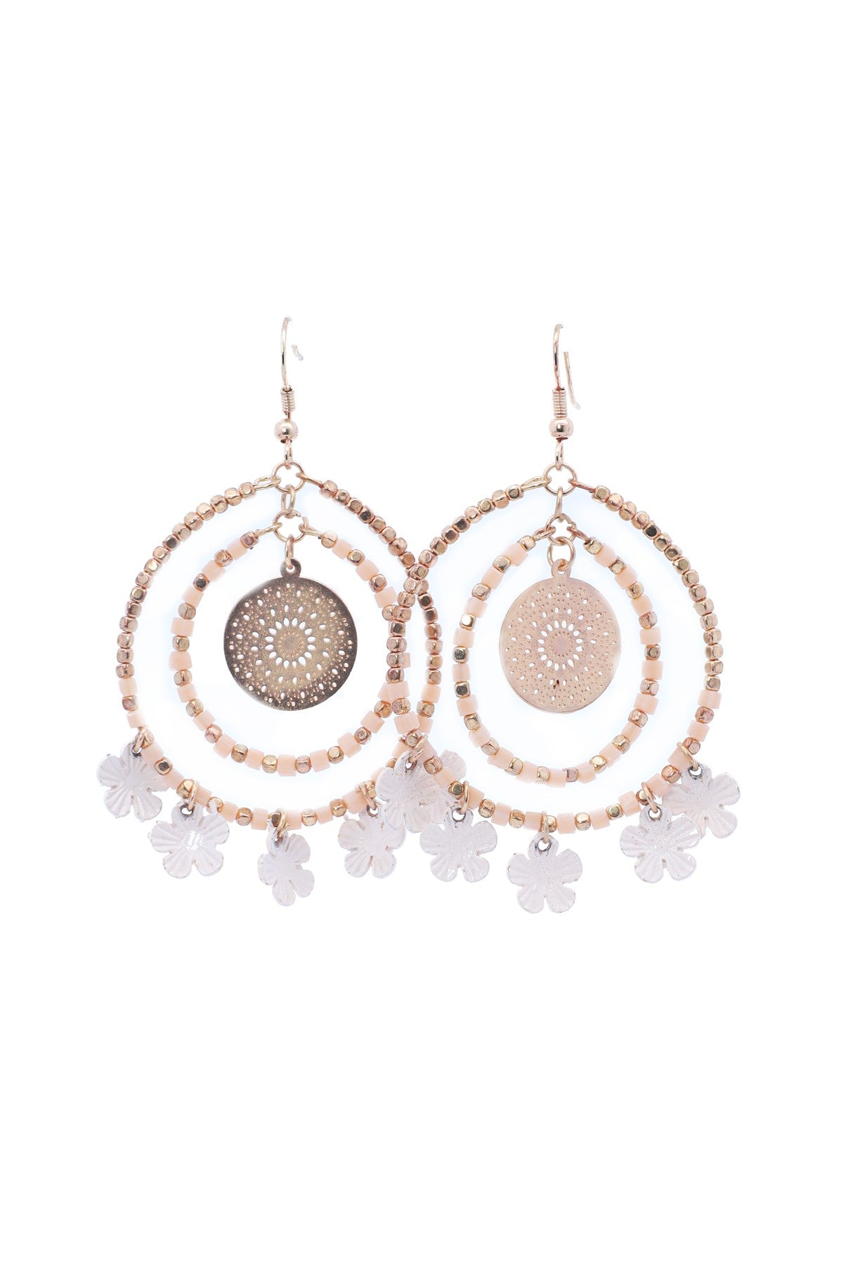 Daisy Round Drop Earrings