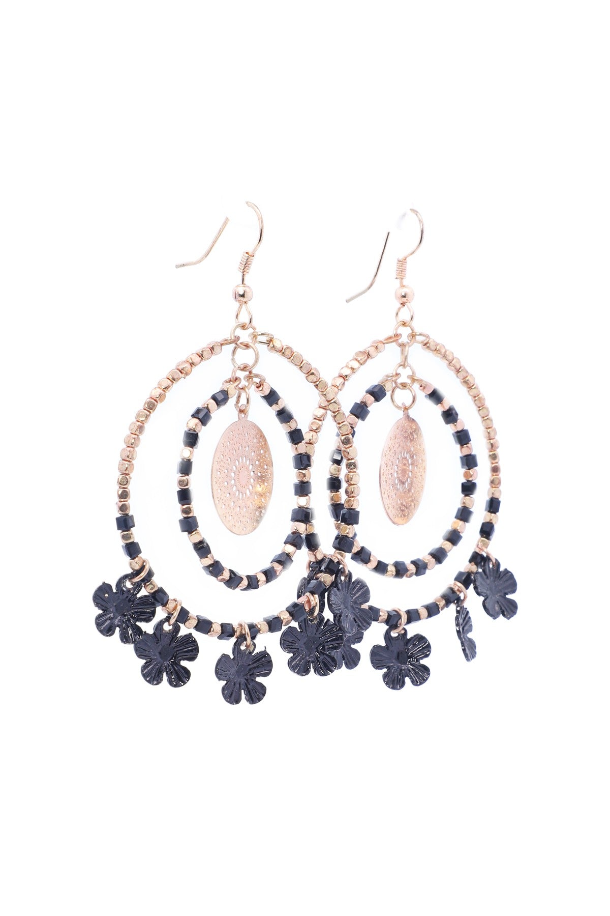 Daisy Round Drop Earrings