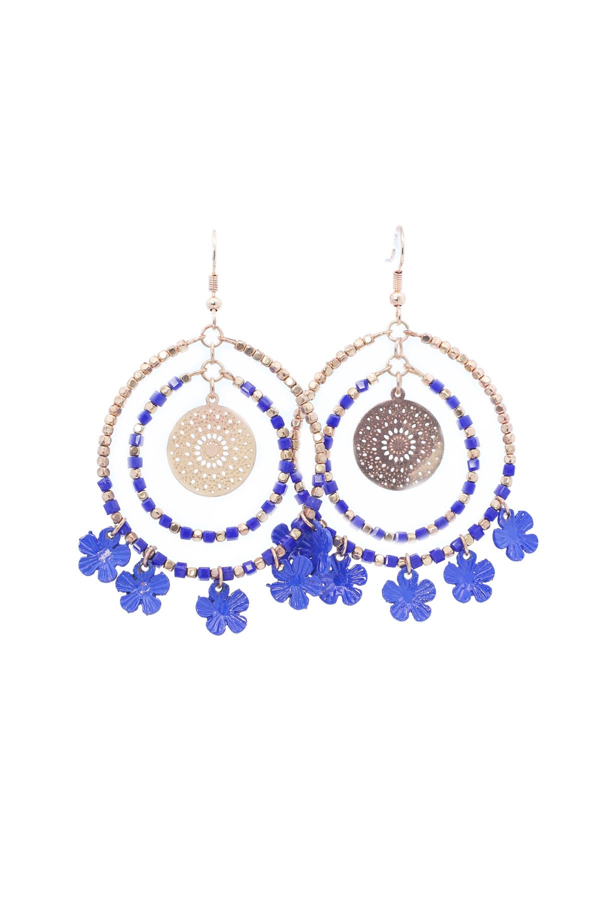 Daisy Round Drop Earrings