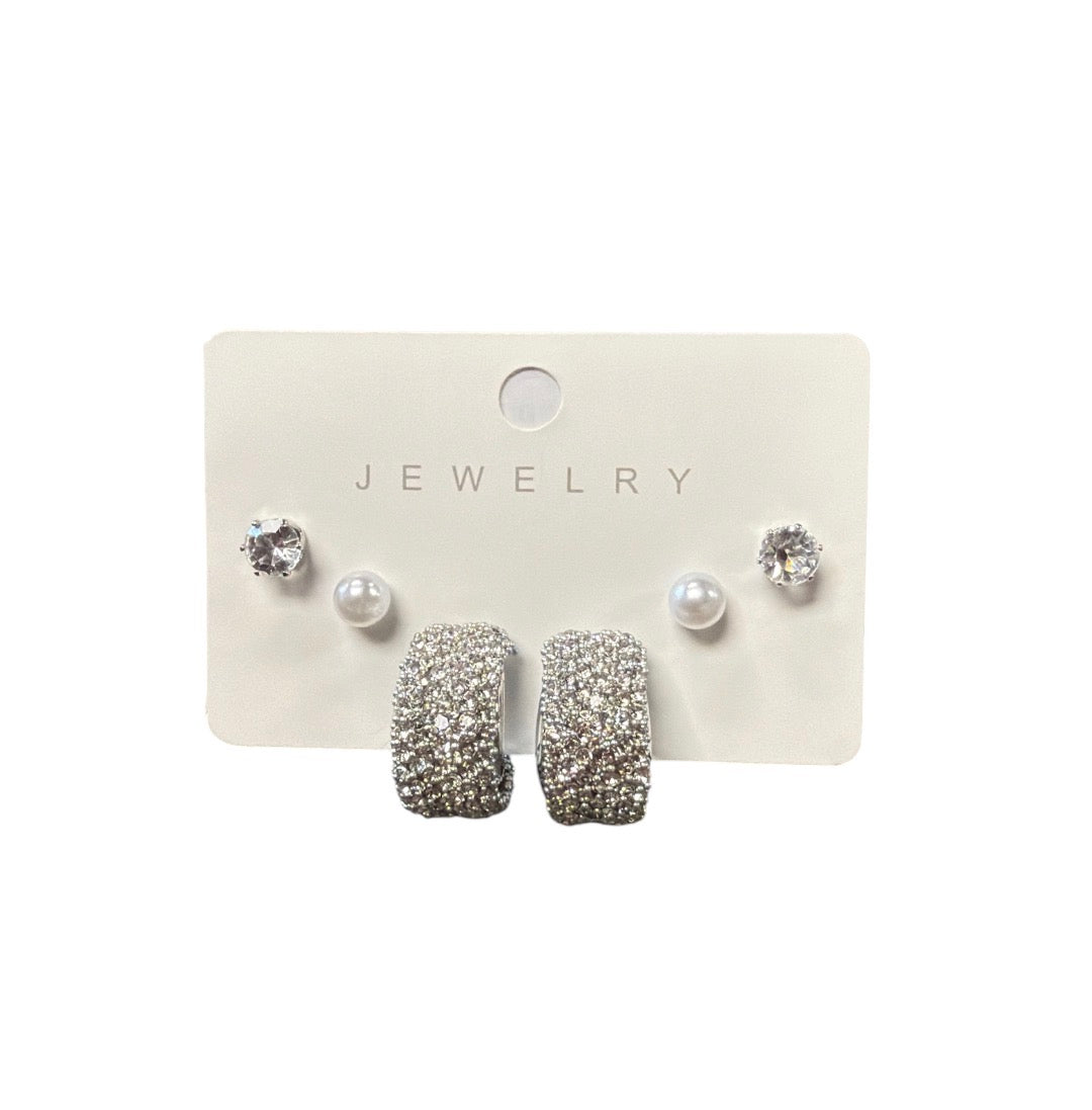 3pk Hoop Earrings