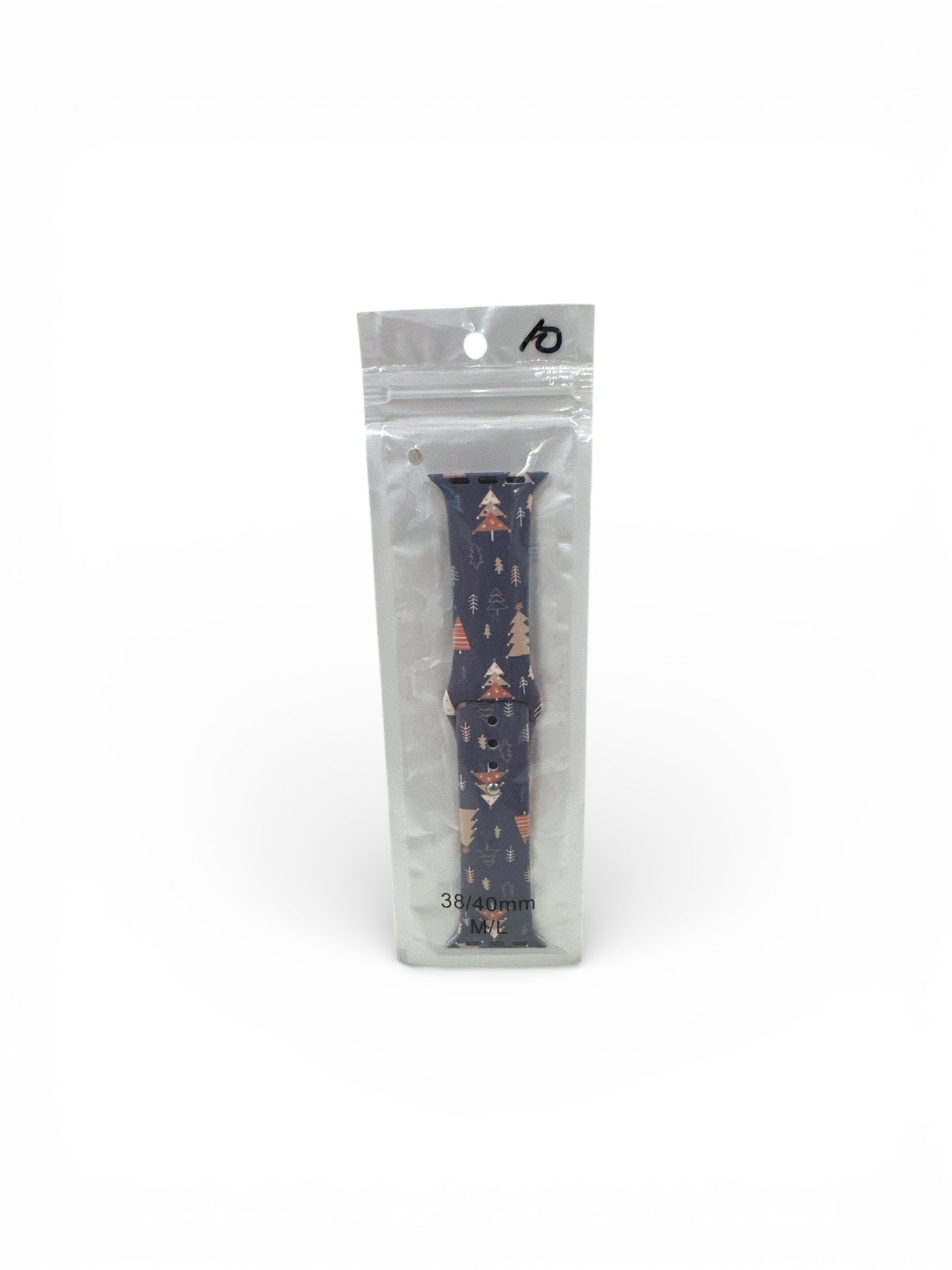 Navy Christmas Tree Silicone Watch Band 38/40mm