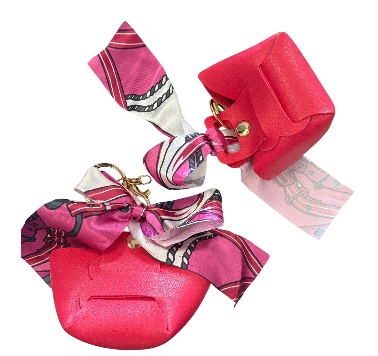 Mini Purse Bag Charms w/ Scarf