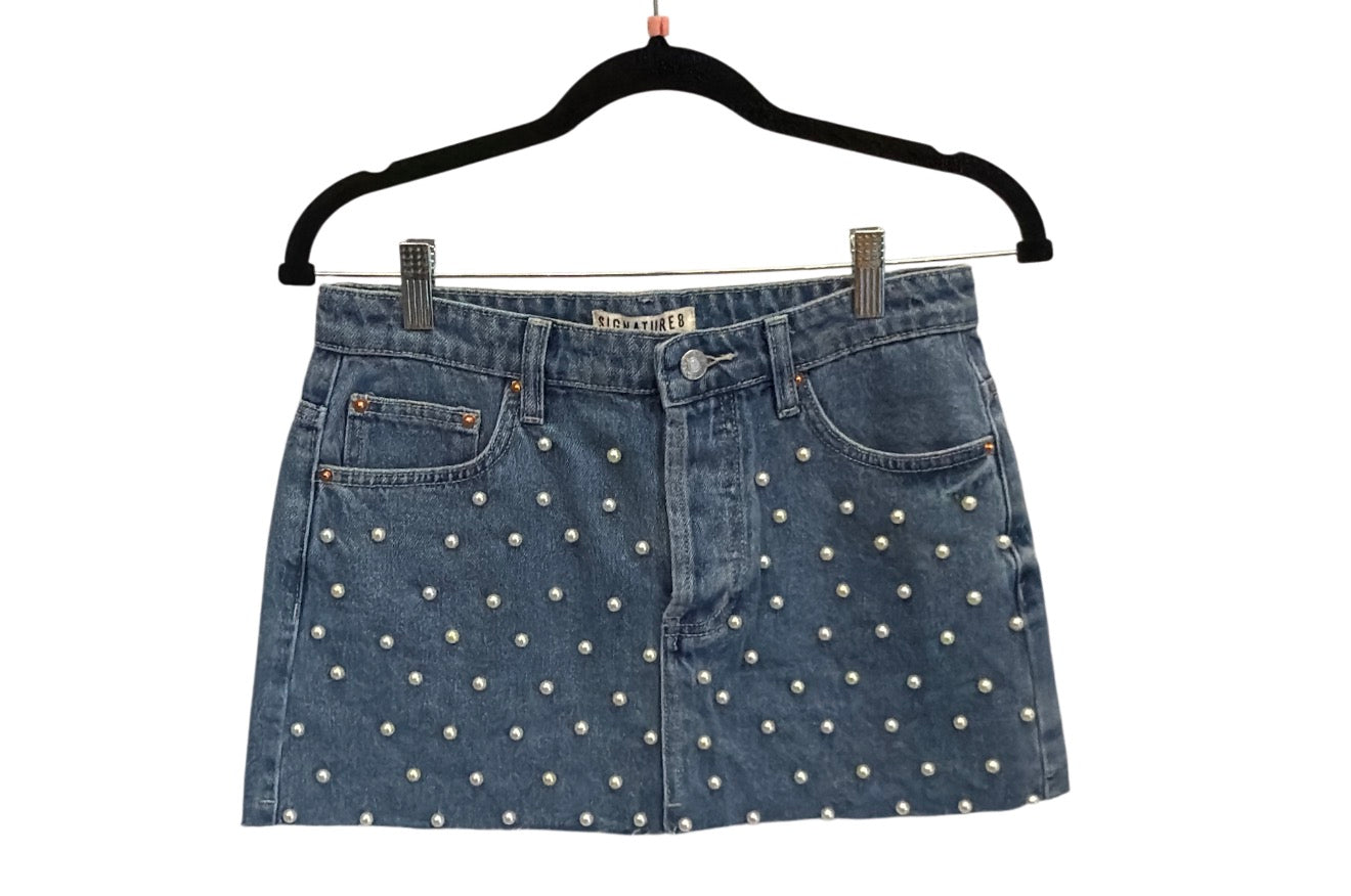 Pearl Denim Skirt
