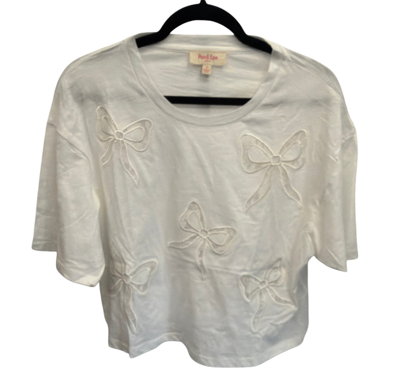 Bow Lace Cutout Top