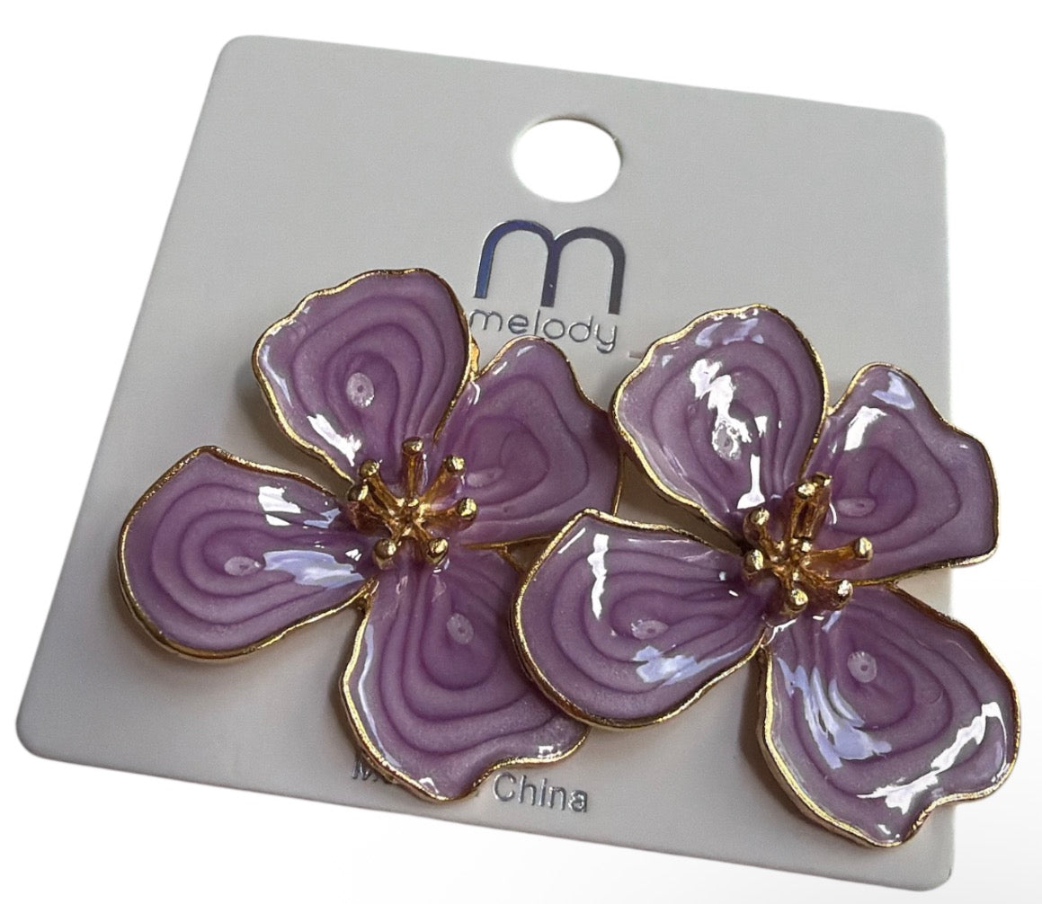 Big Flower Earrings