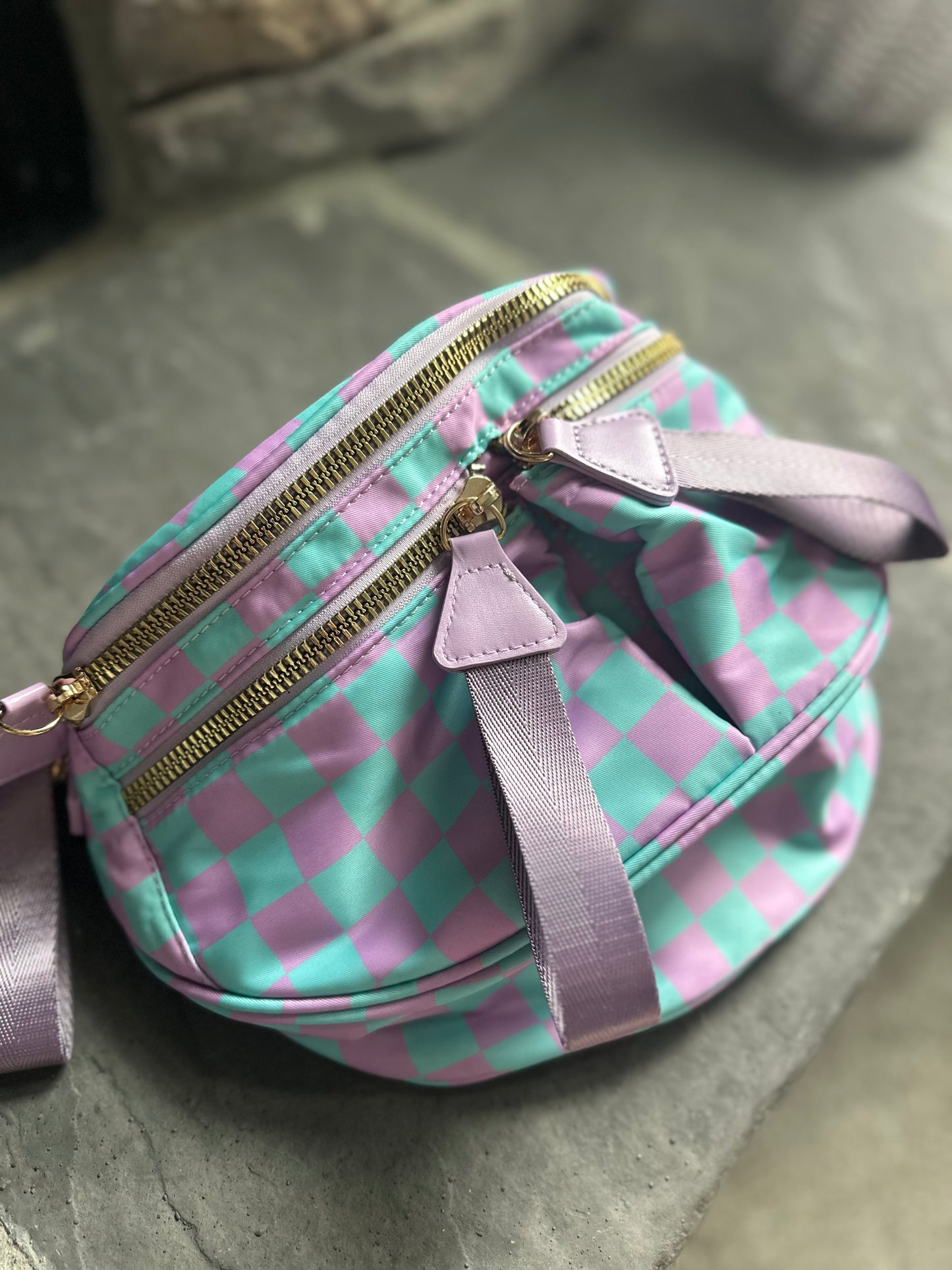 Oversize Crossbody Bag checker