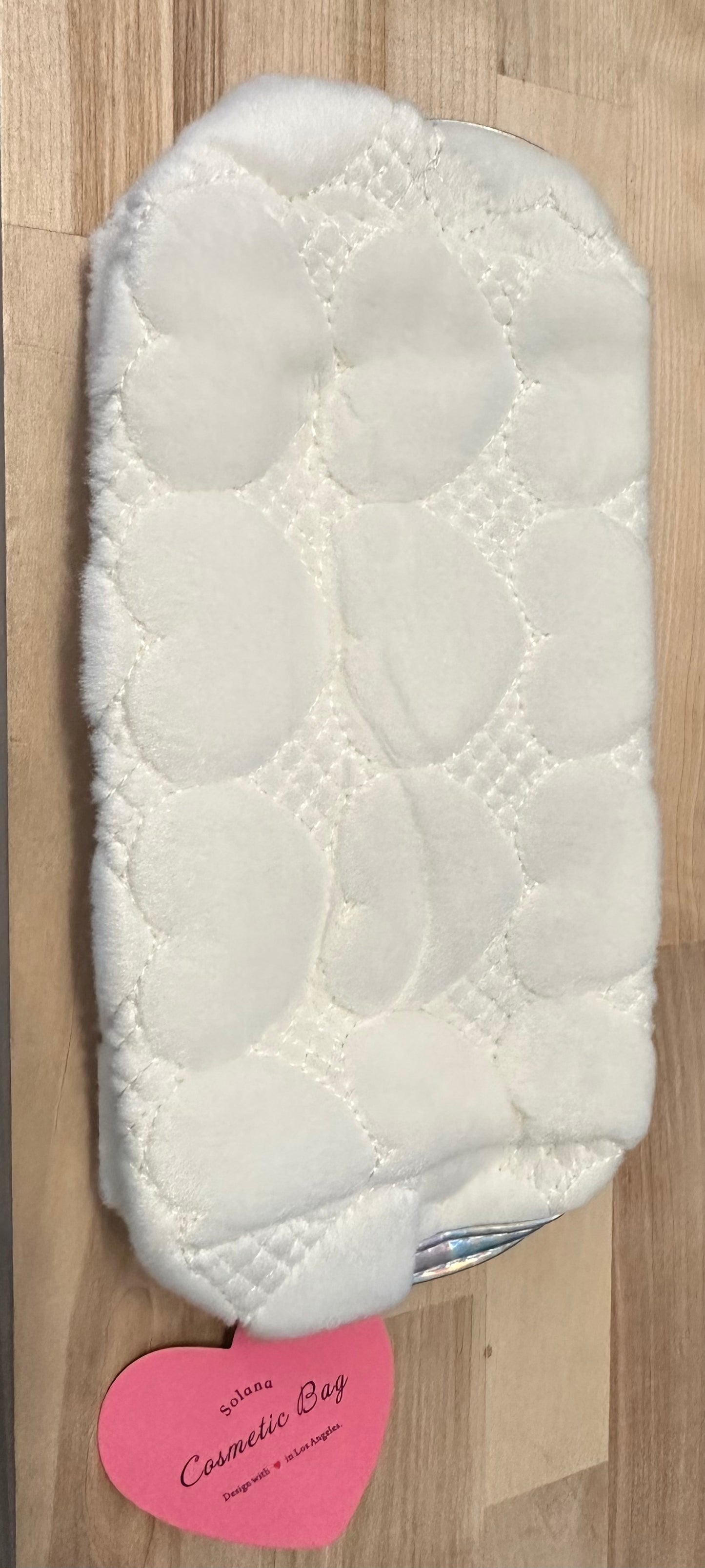 Velvet Heart Zip Bag