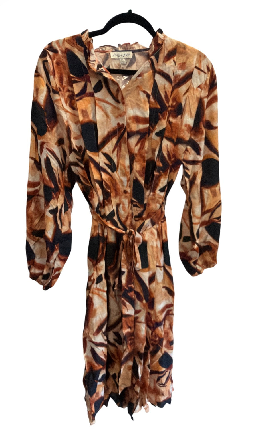 Fall Button up Midi Dress
