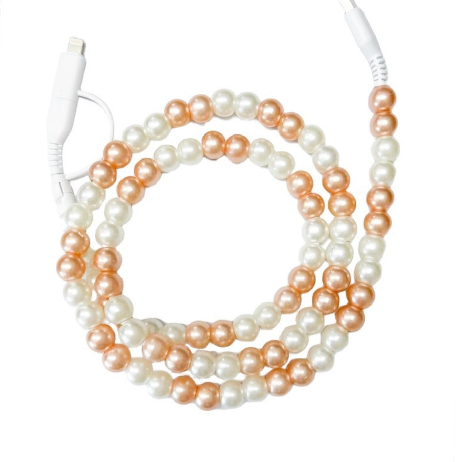 Beaded Dual Usb Fast Charging Cable