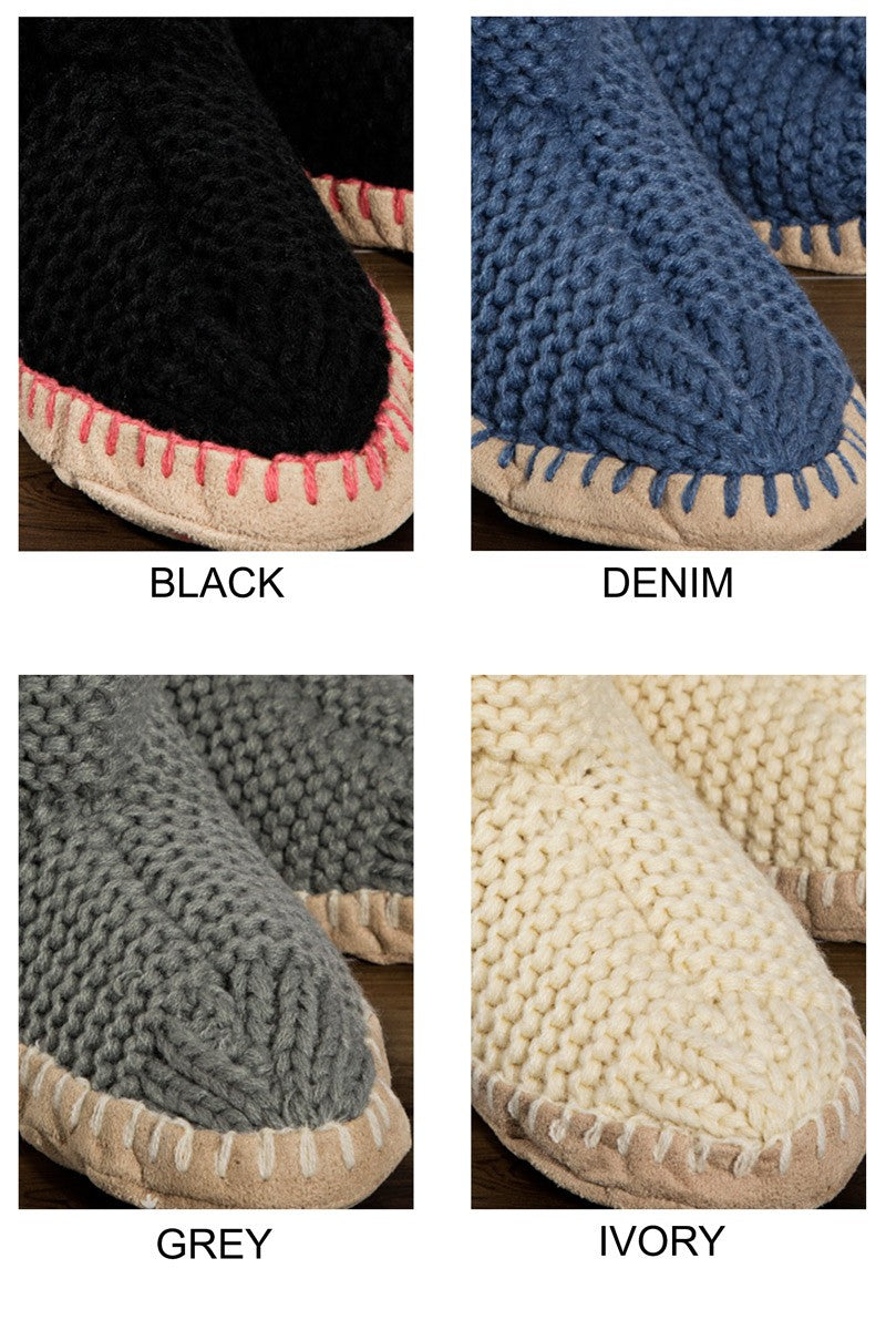 Hand knitted Snowflake Slipper
