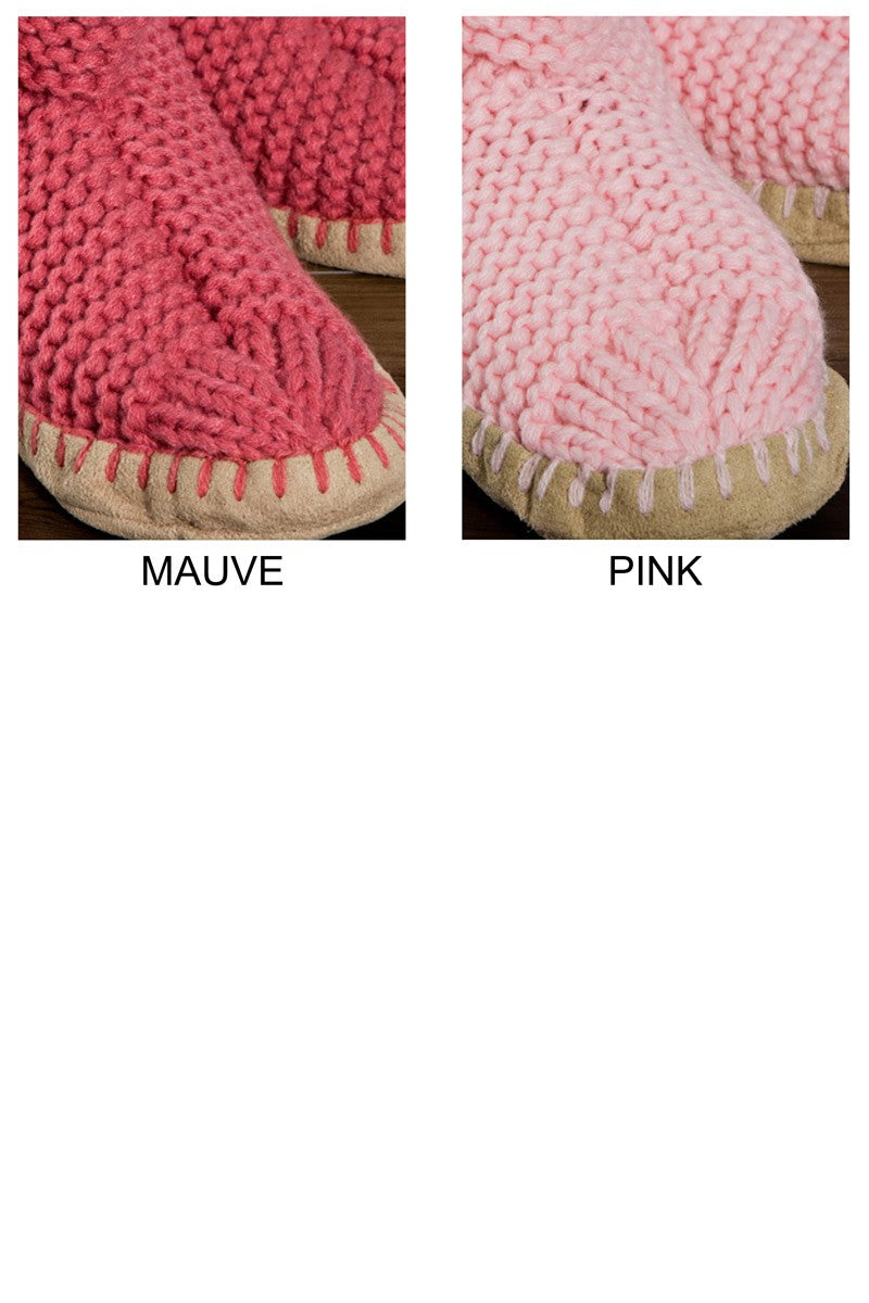 Hand knitted Snowflake Slipper