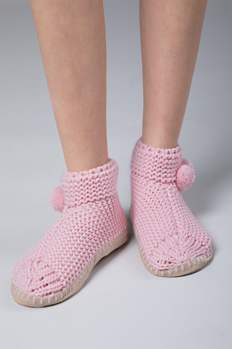 Hand knitted Snowflake Slipper
