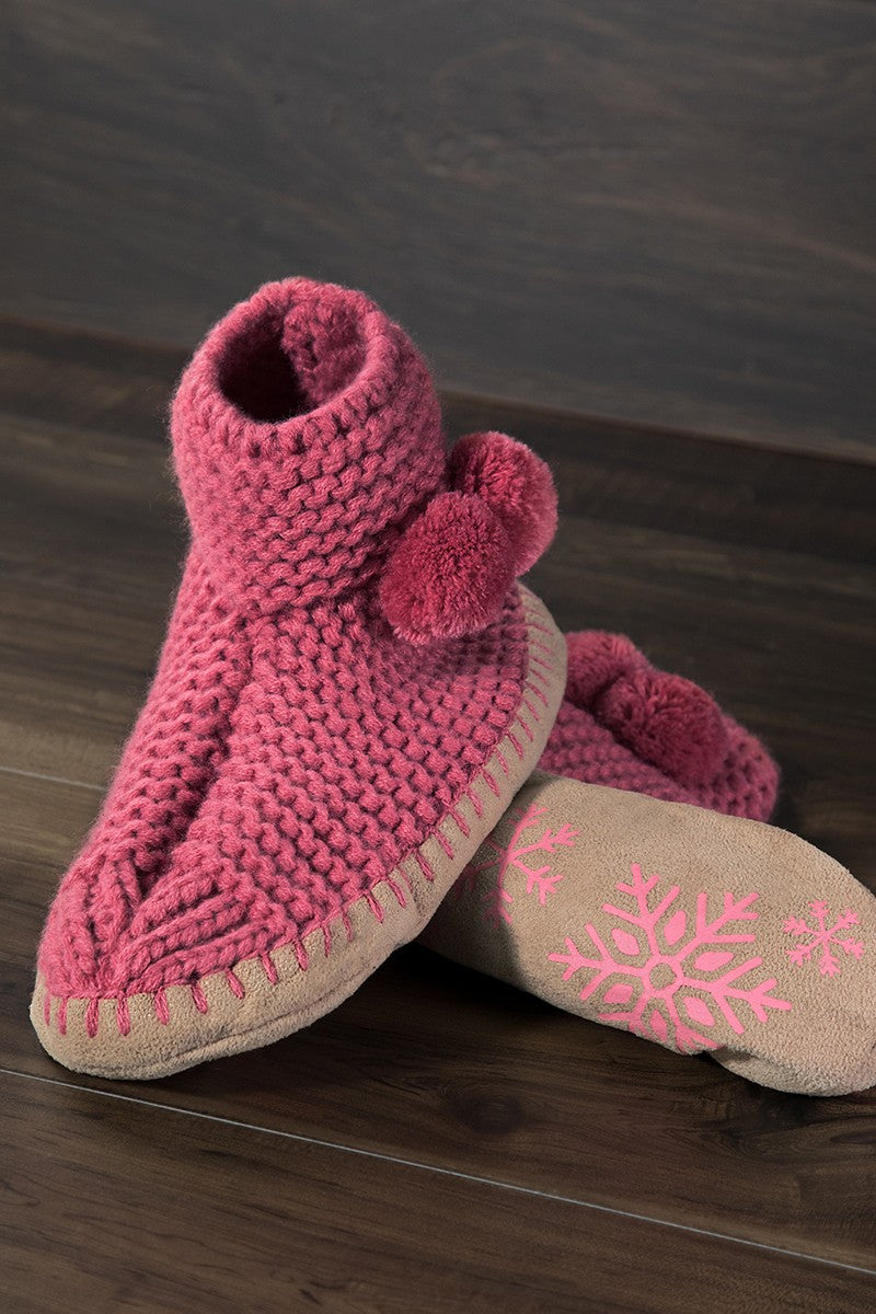 Hand knitted Snowflake Slipper