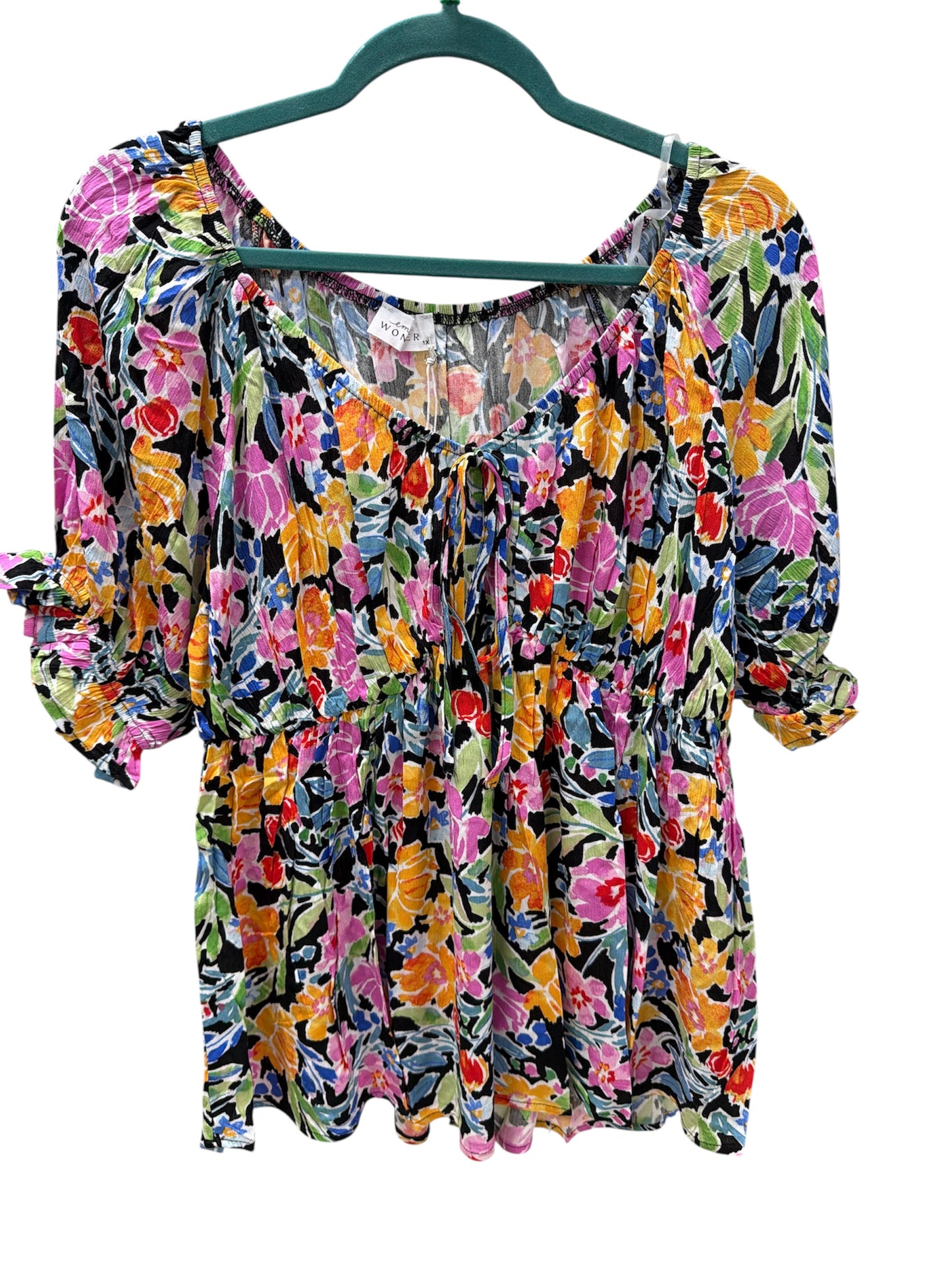 Emily Wonder Tie Front Multicolor