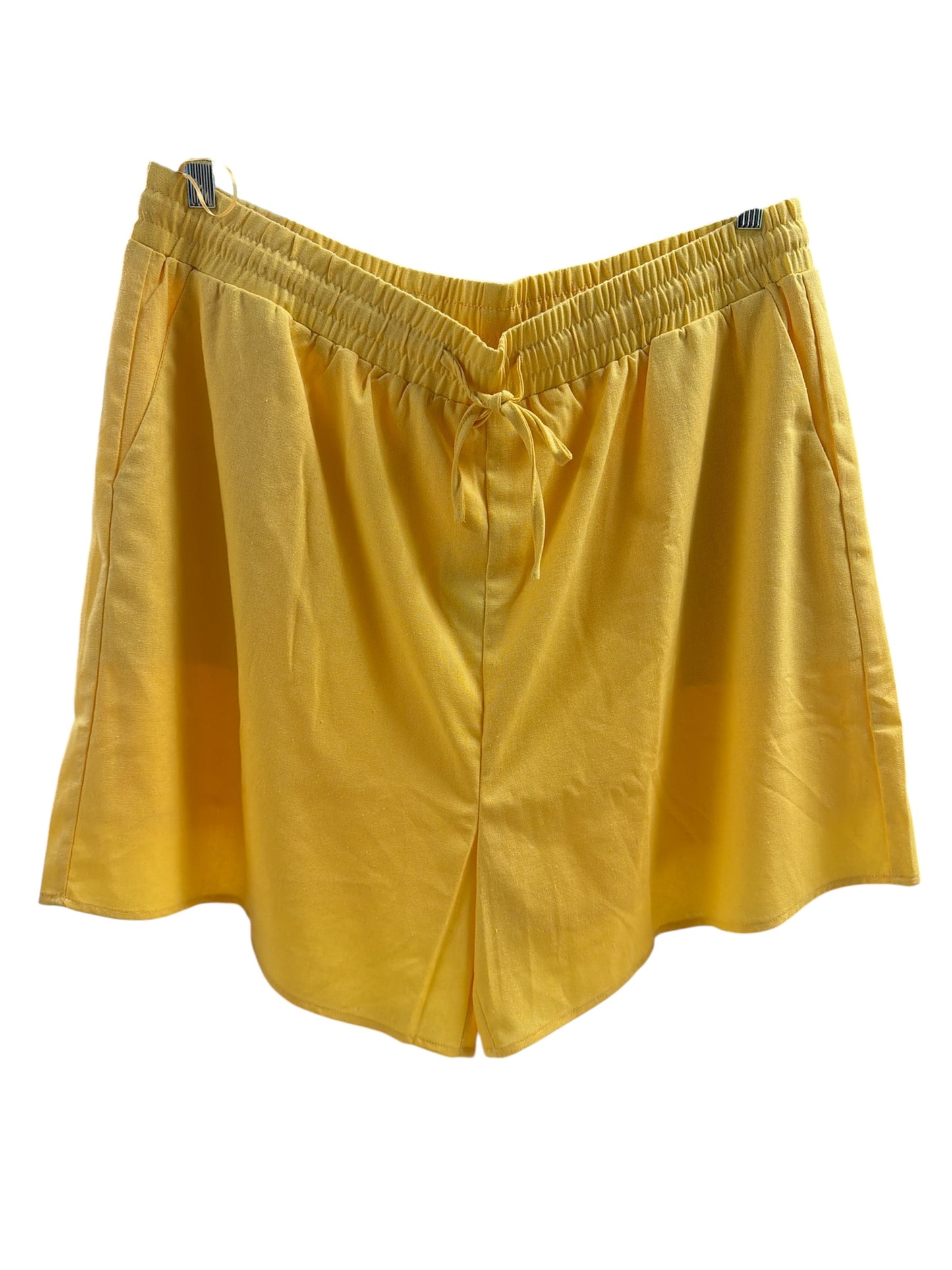Lovelo Yellow Linen Shorts