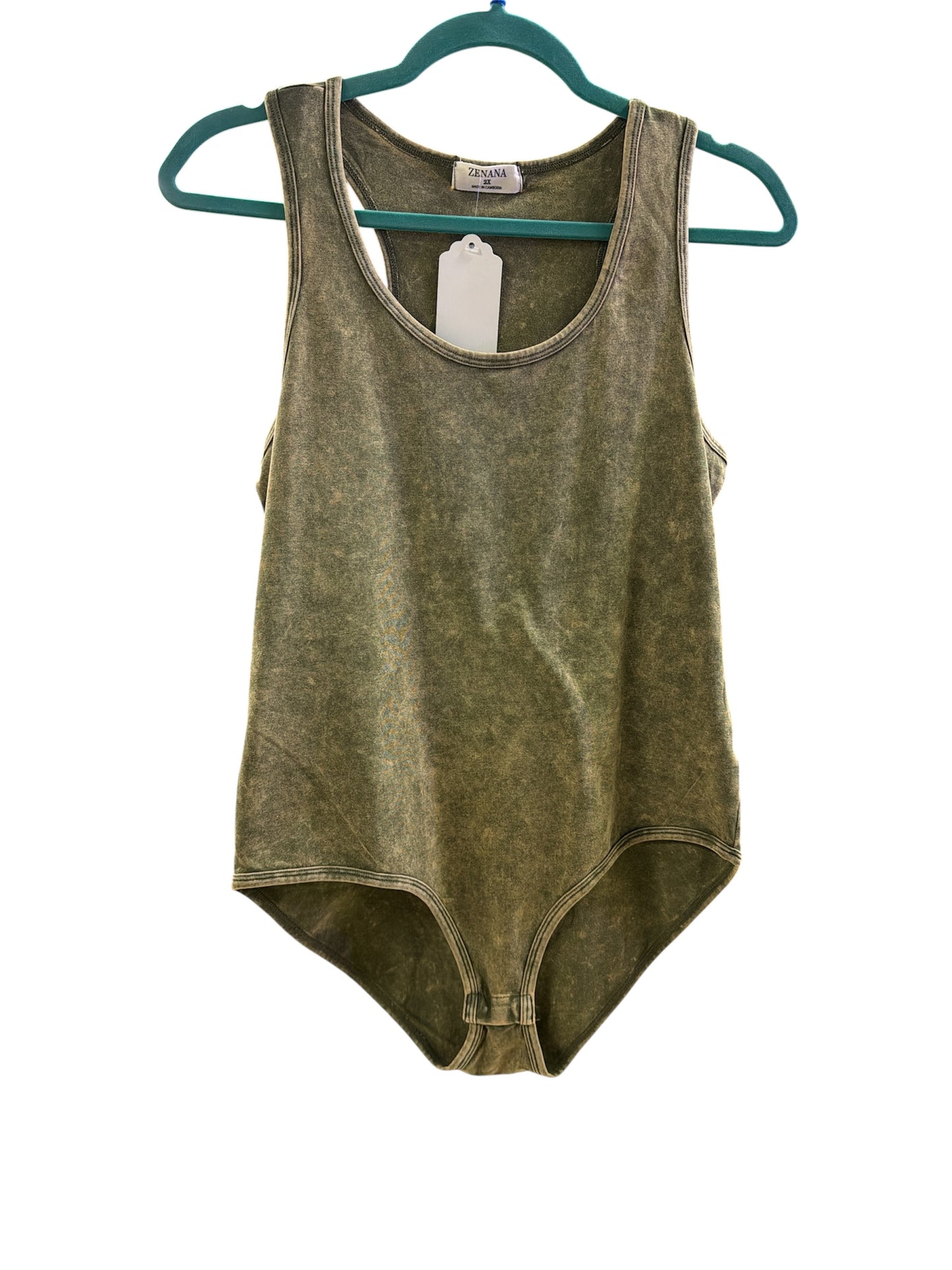 Zenana Bodysuit - Olive