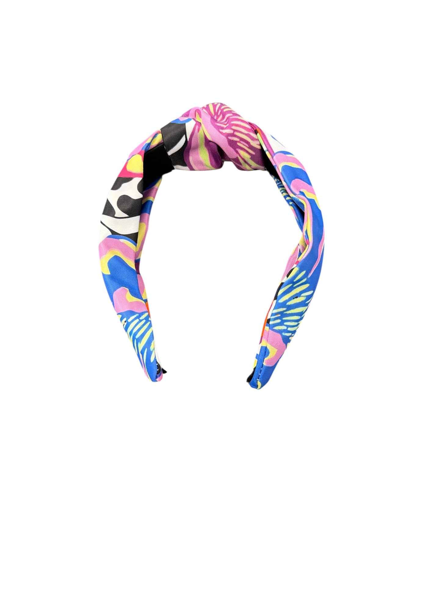 MIXED PATTERN TOP KNOT HEADBAND