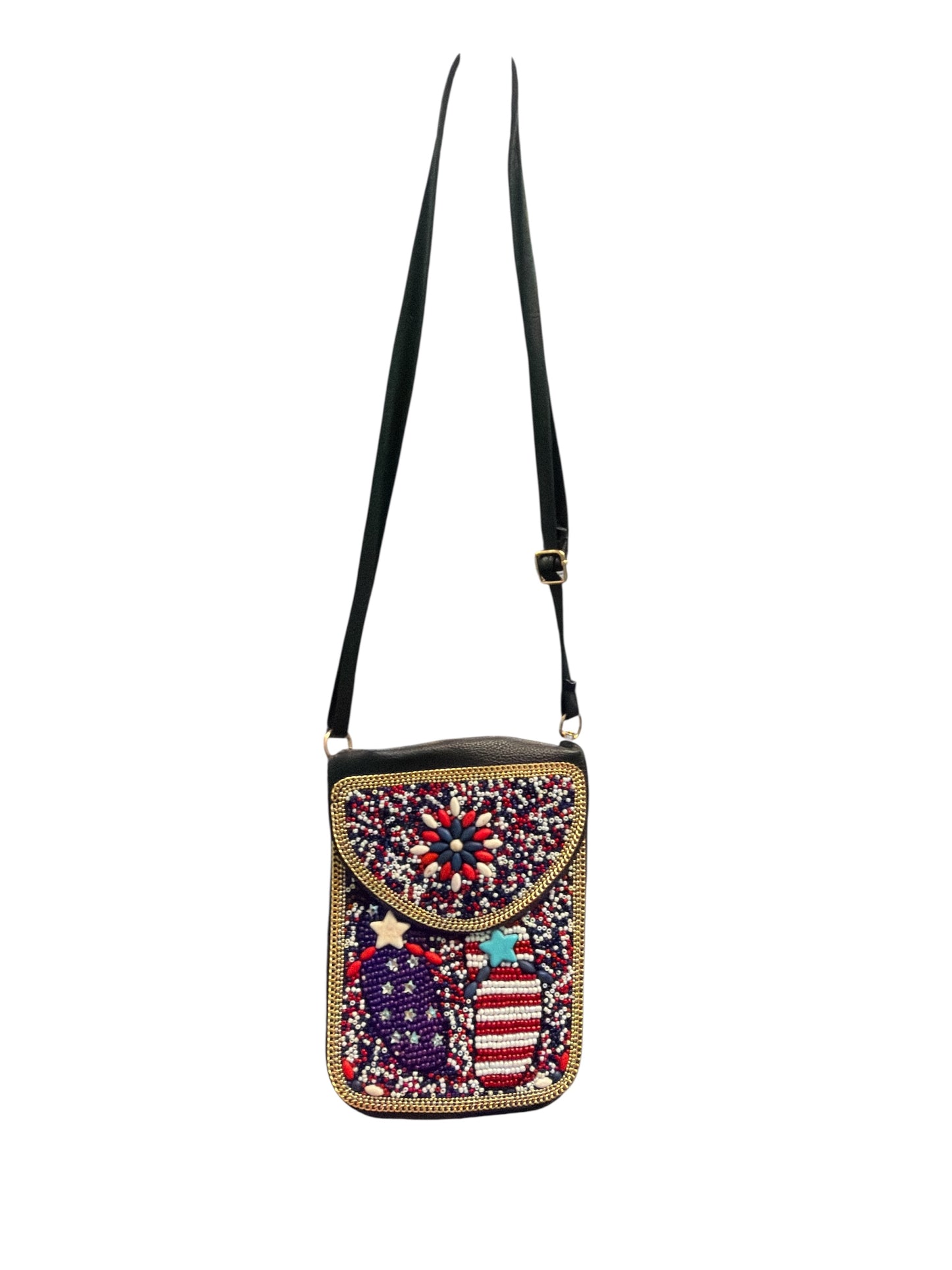 USA BEADED CROSSBODY