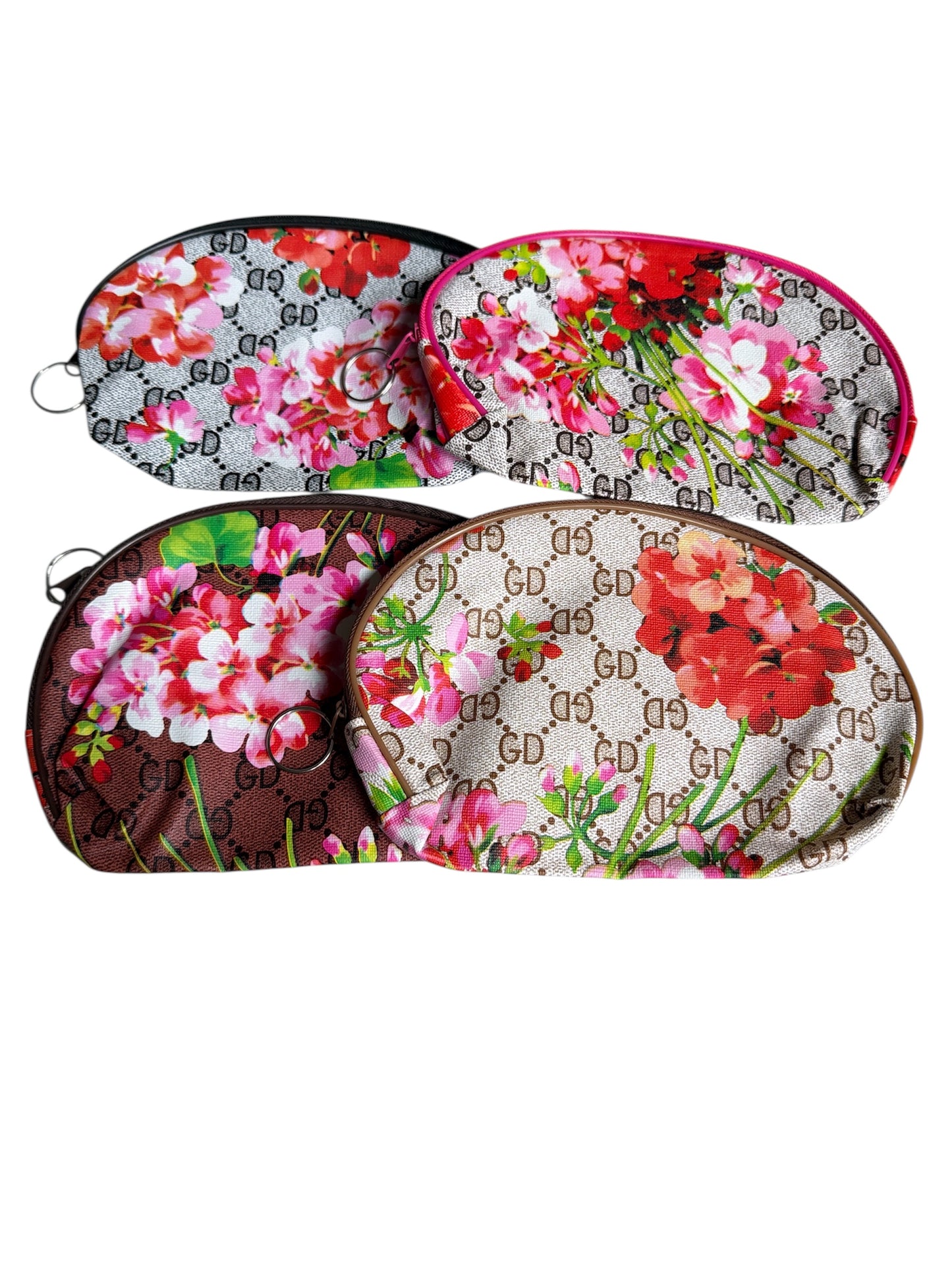 Floral Coin Makeup Bag
