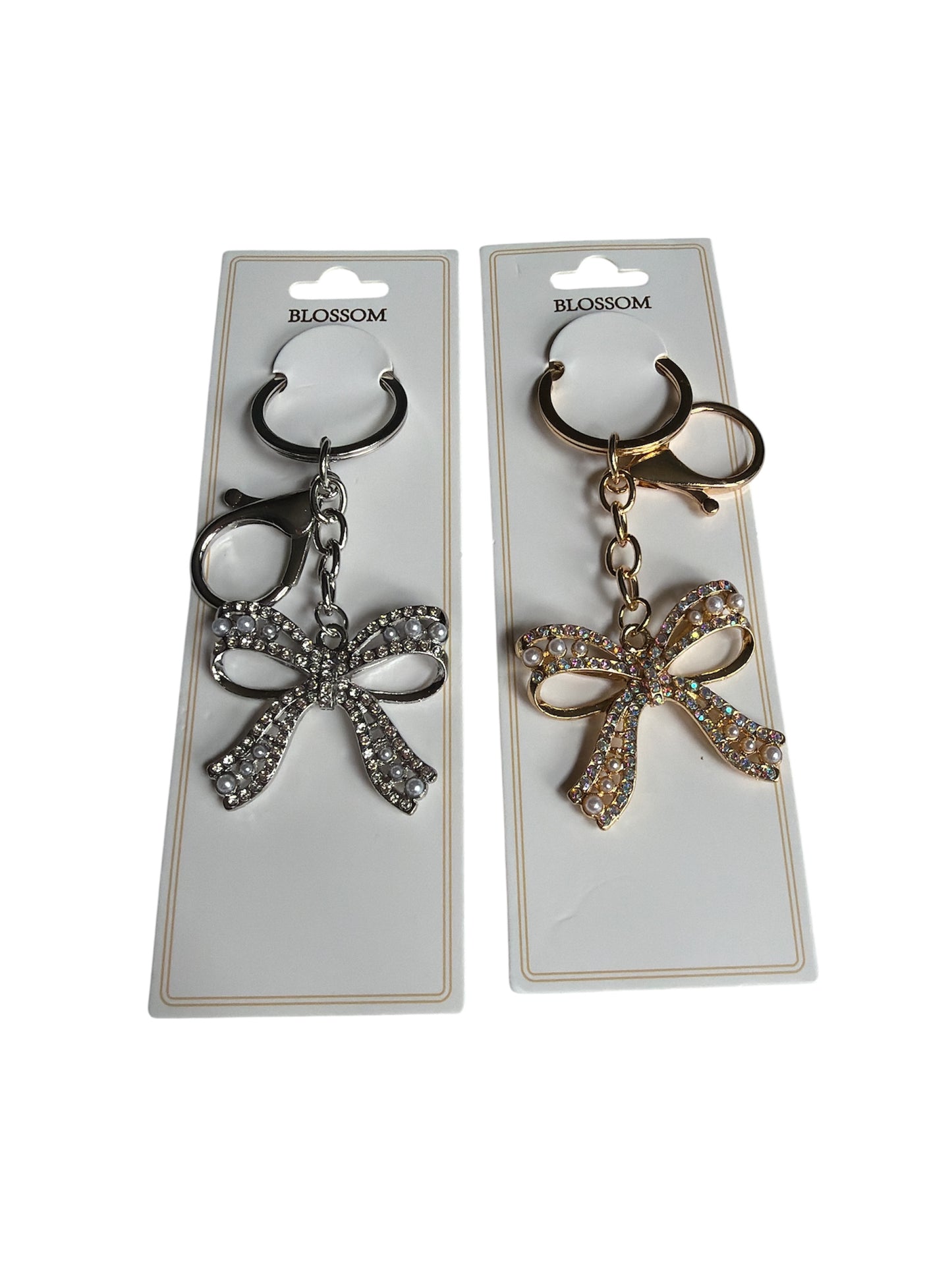 Bow Pearl Keychain Bag Charm