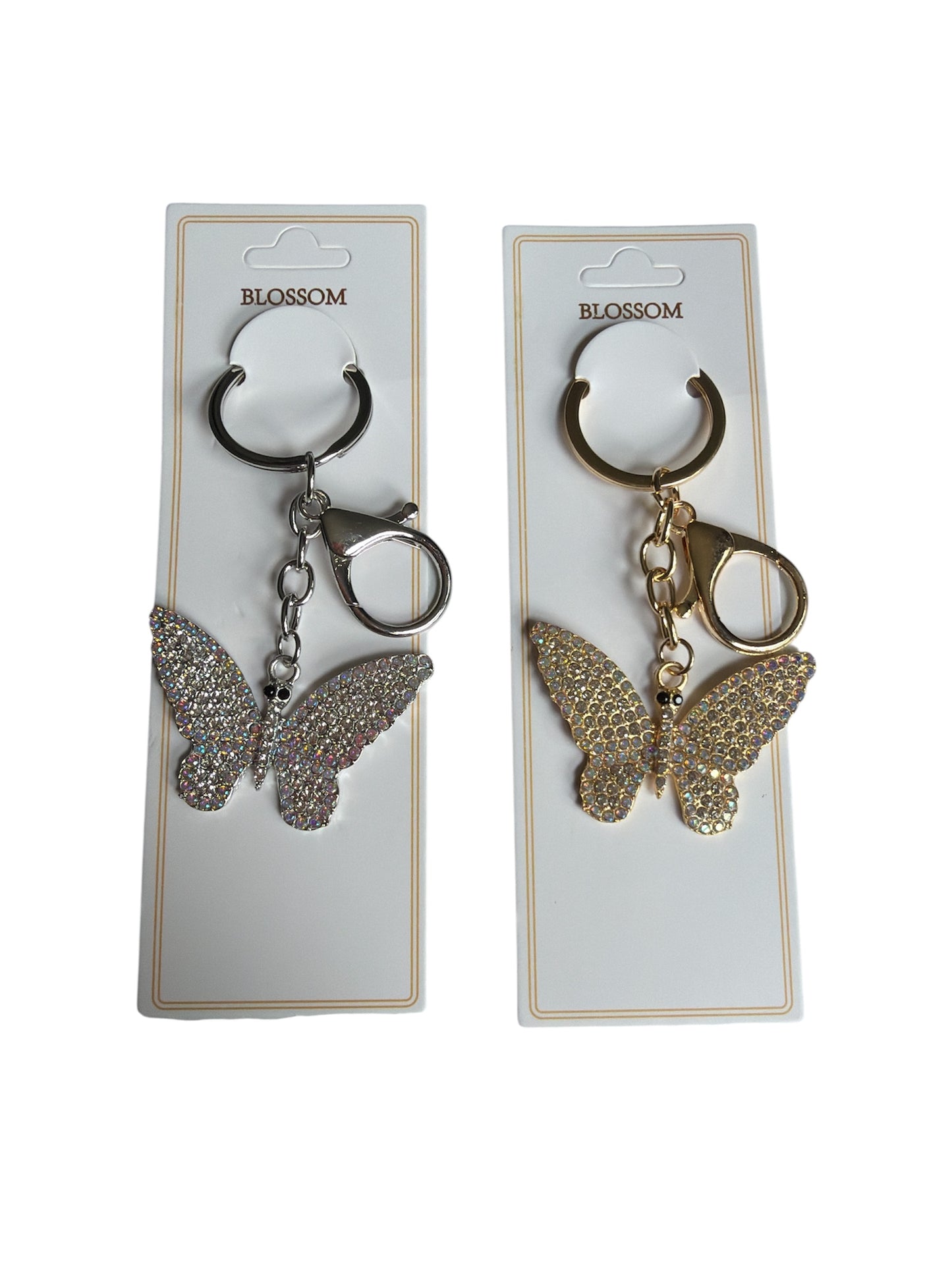 Butterfly Bling Keychain Charms