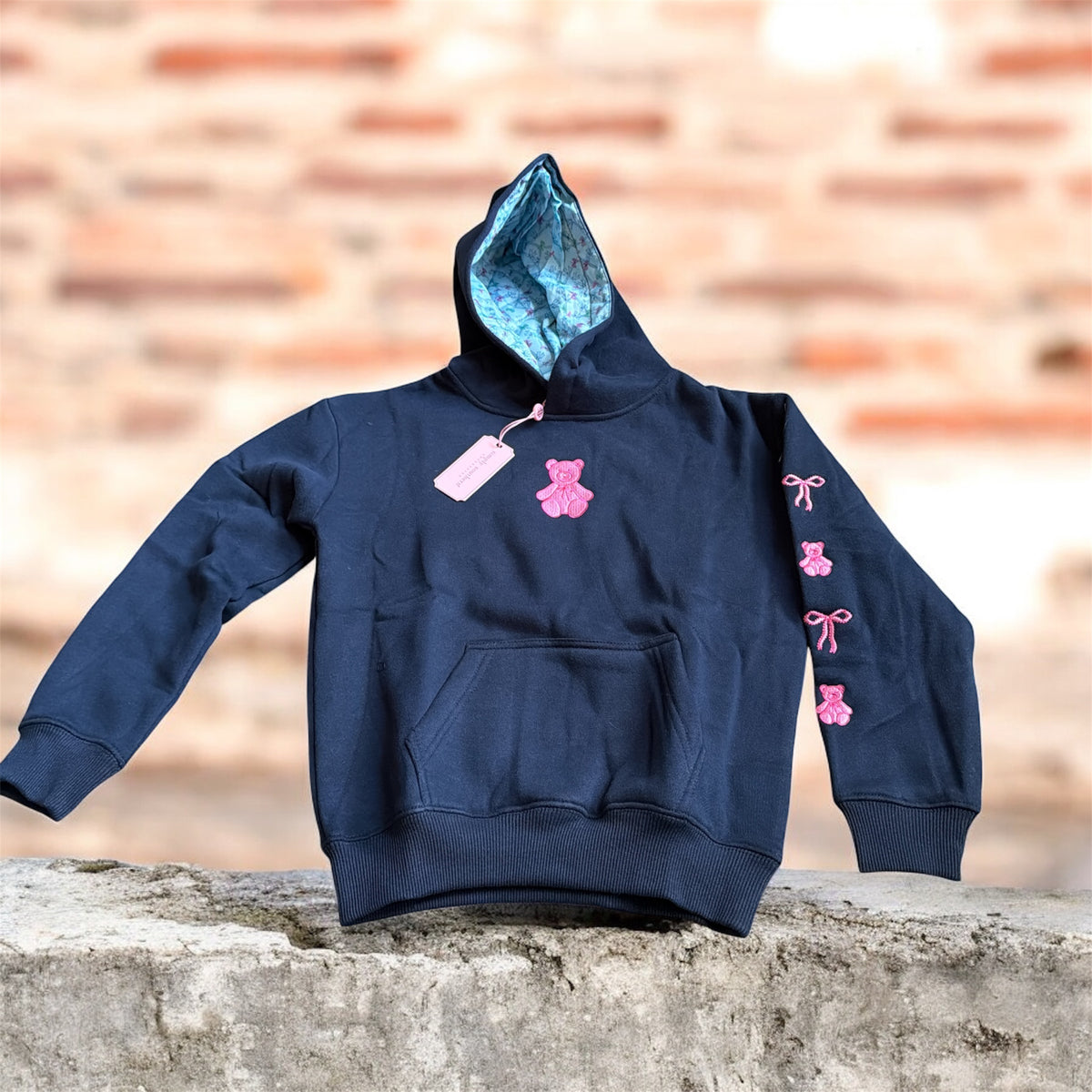 Simply Southern - YTH Navy Teddy Bear Sweater