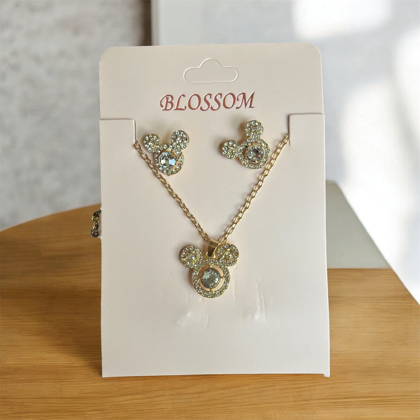 Mouse Earrings/Necklace Sets