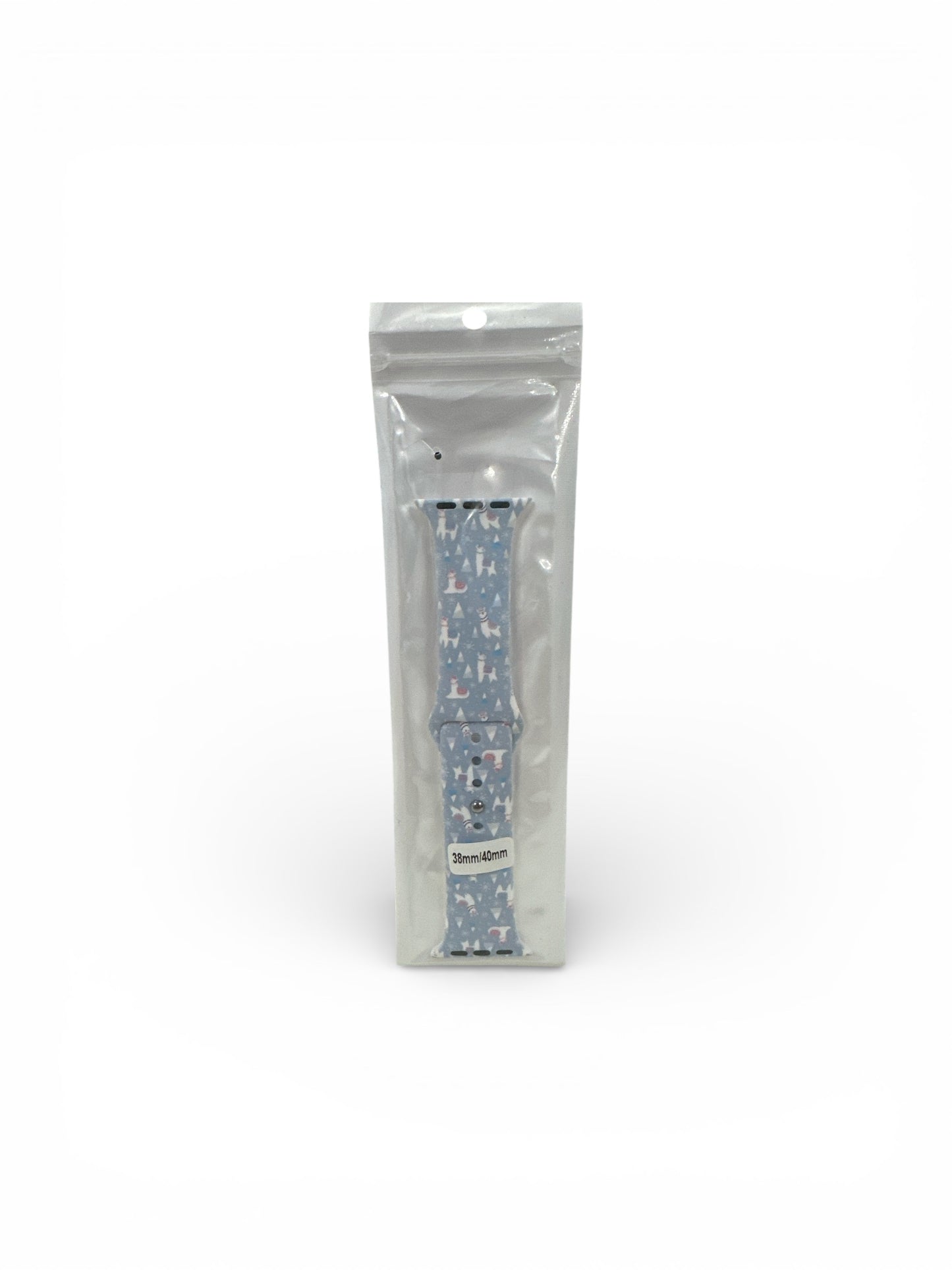 Snowflake/Llama Silicone Watch Band 38/40mm