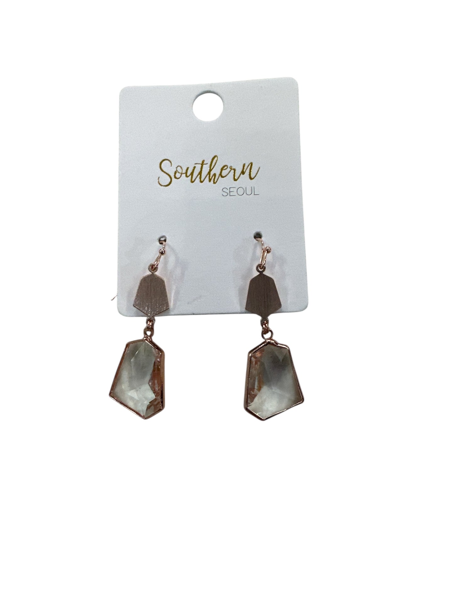 Rhinestone Rose Gold Earrings