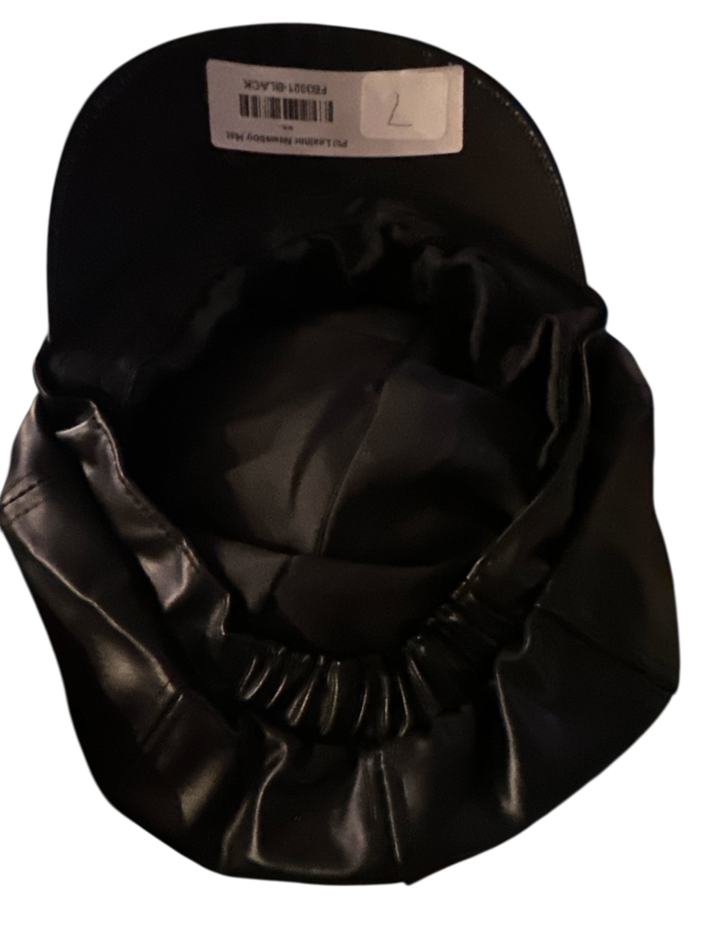 Leather Newsboy Hat