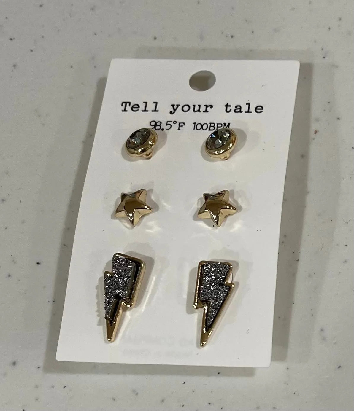 Lighting Star Earring Set