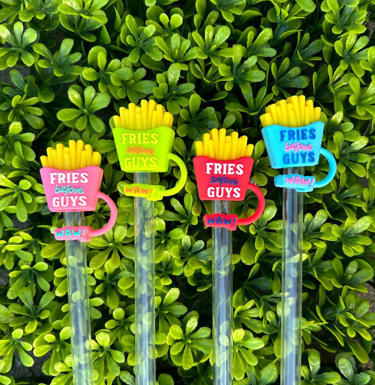 Fries Before Guys Straw Toppers