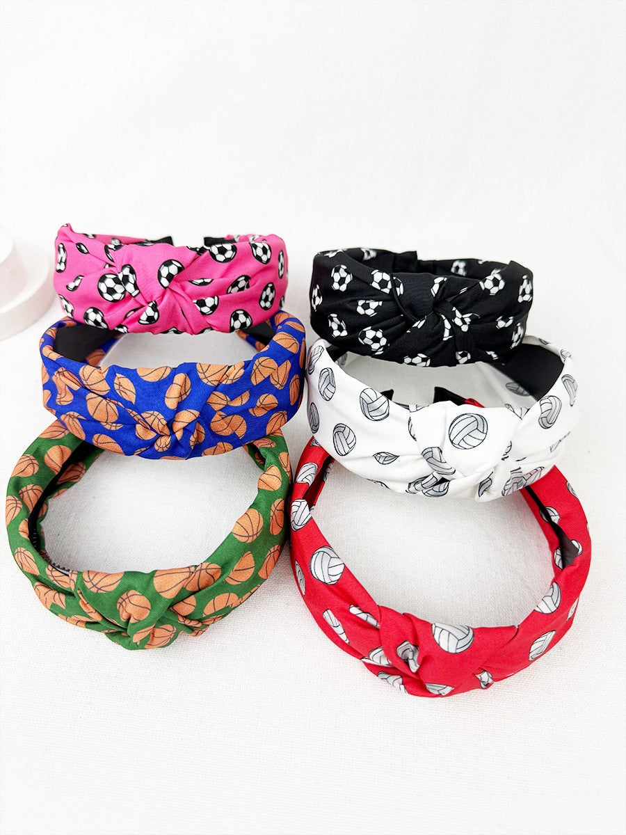 Sports Theme Knot Headband