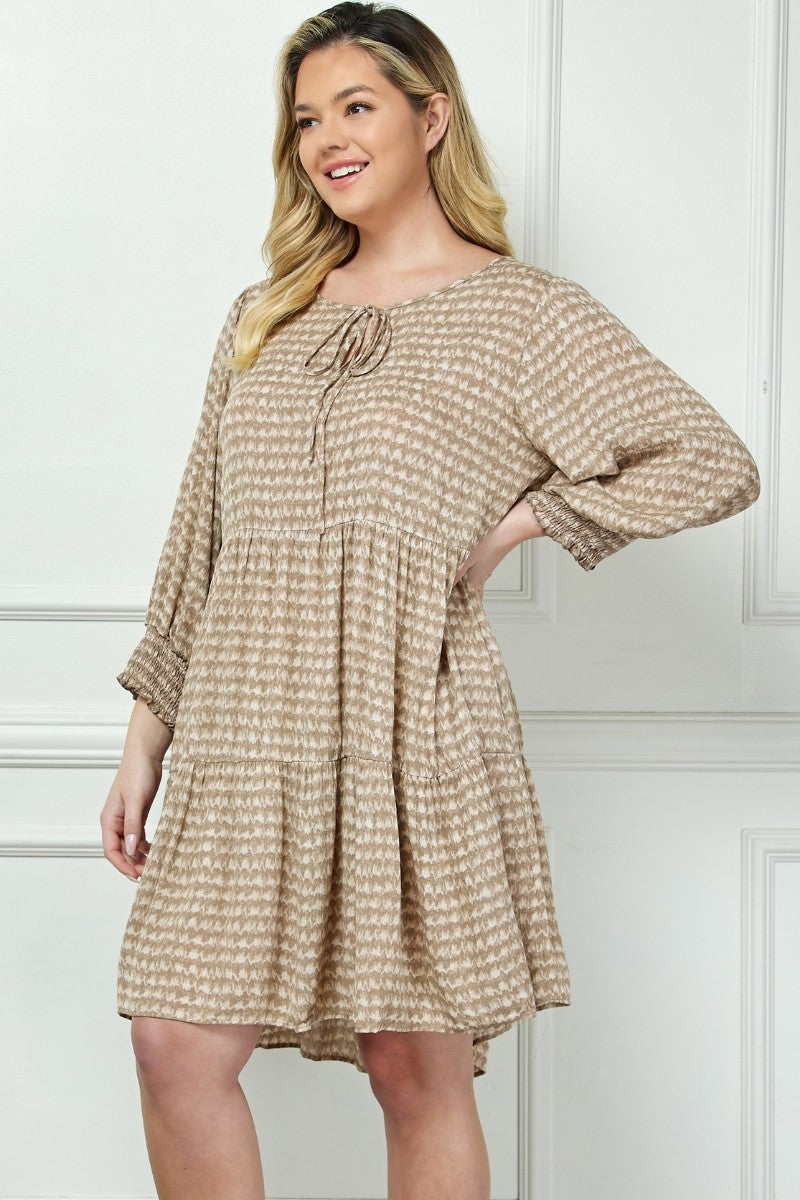 Woven Rayon Tiered Dress