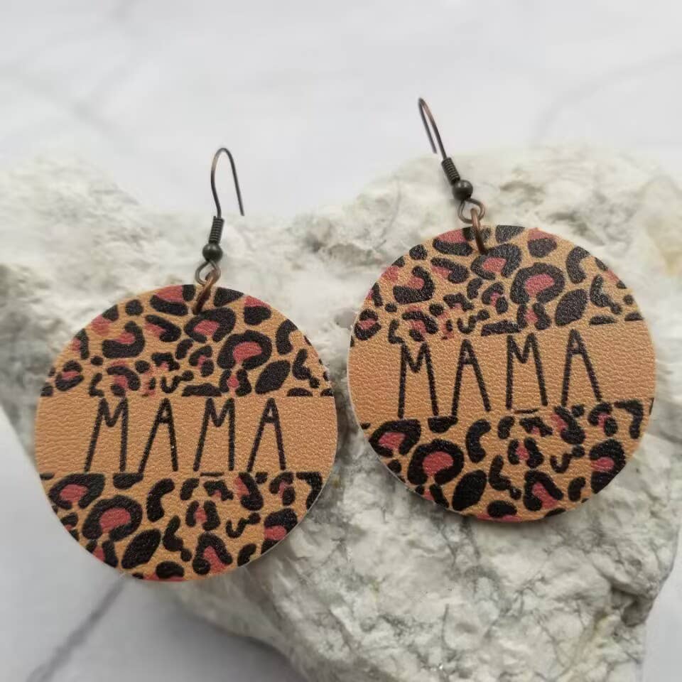 Leopard MAMA Earrings