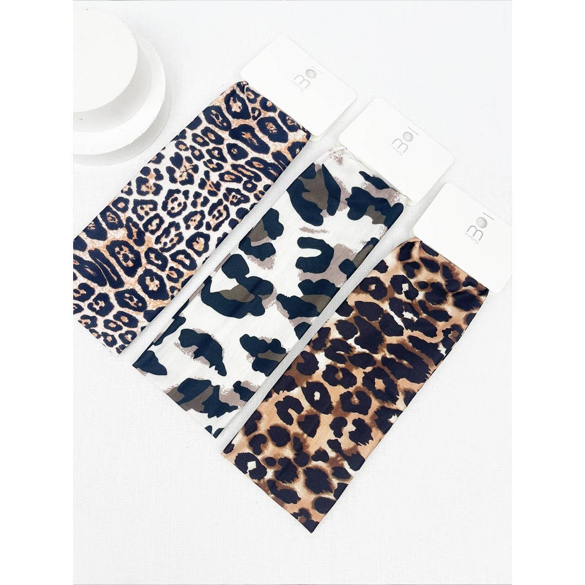 Leopard Printed Stretch Wide Headband
