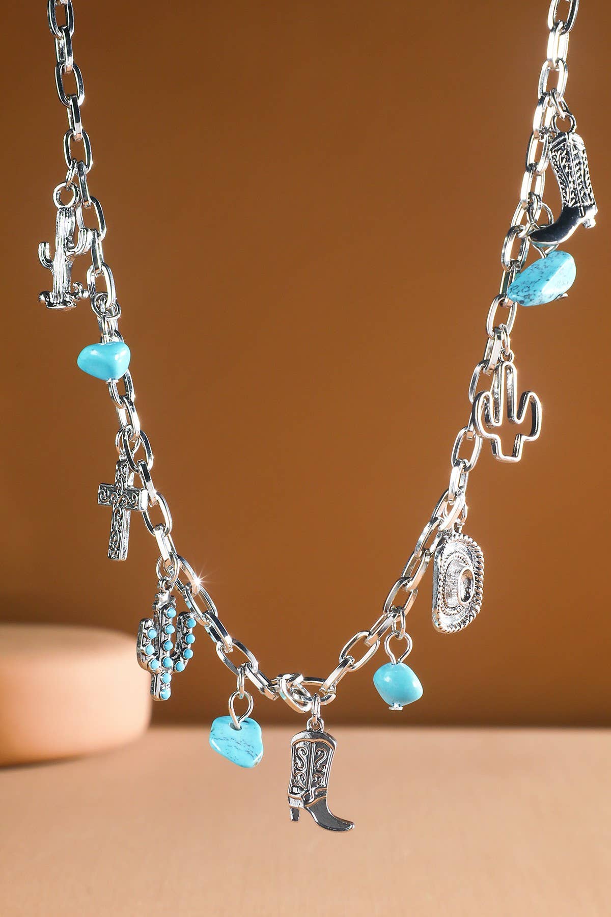 Western Multi Charm Necklace