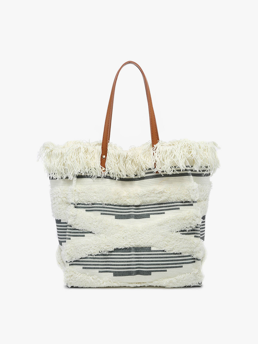 Madison Handwoven Fringe Tote