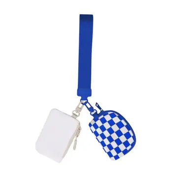 Checkered Dual Wristlet
