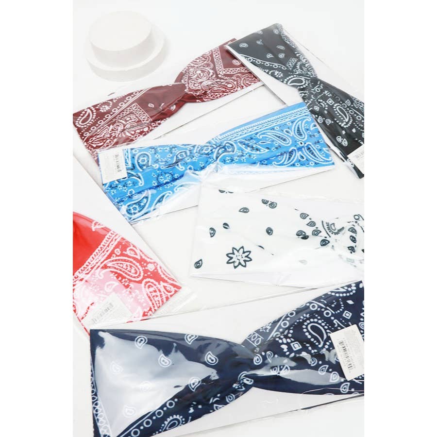 Paisley Pattern Twisted Headbands