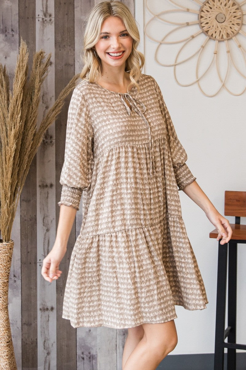 Woven Rayon Tiered Dress