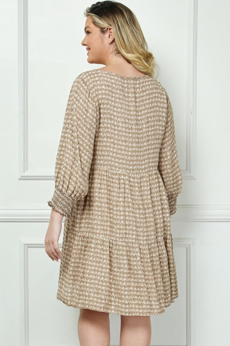 Woven Rayon Tiered Dress