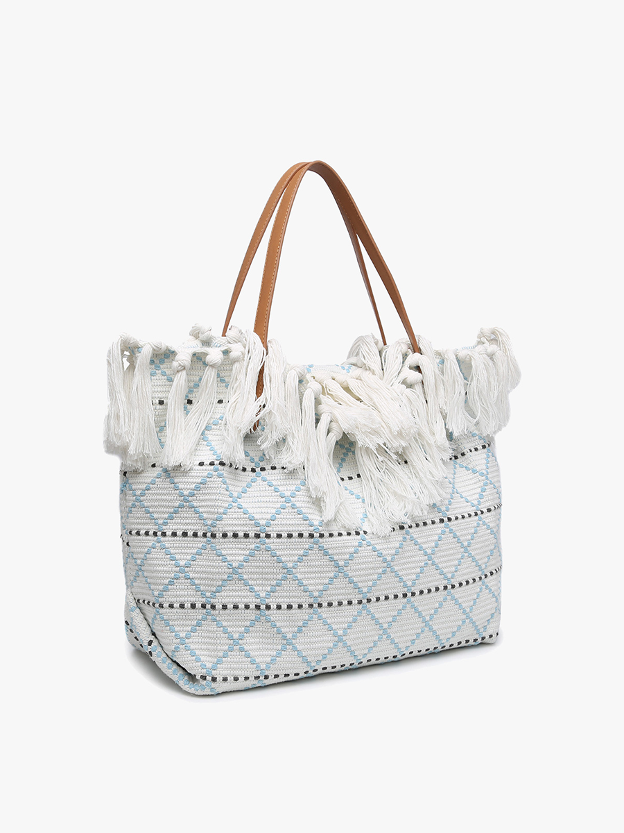 Madison Handwoven Fringe Tote