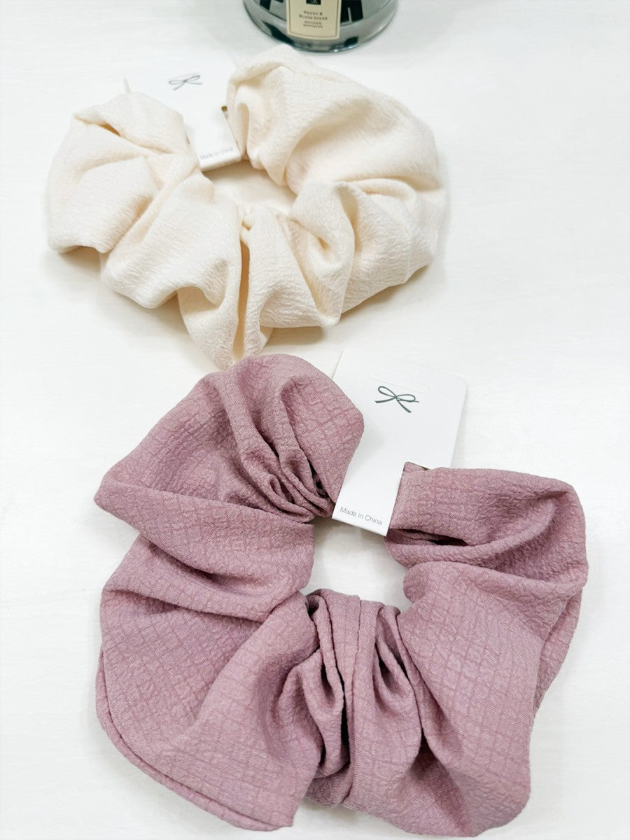 Soft Tone Textured Scrunchie