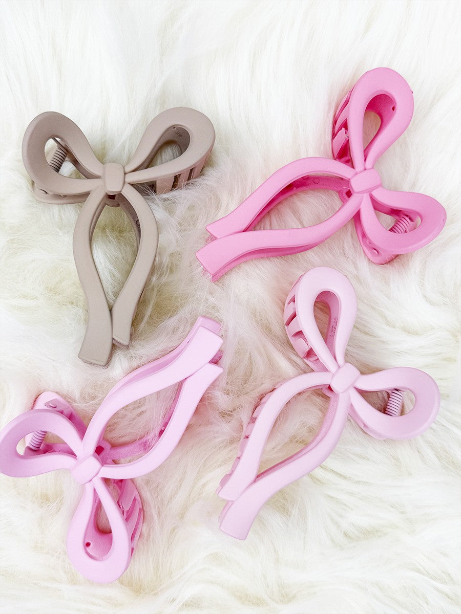 Matte Bow Clips