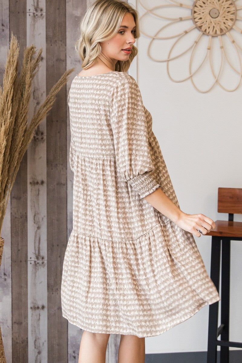 Woven Rayon Tiered Dress