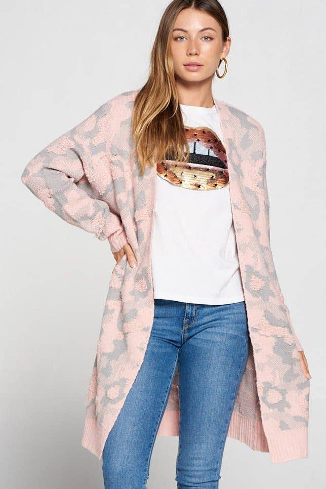 MULTI COLOR LONG SLEEVE CARDIGAN