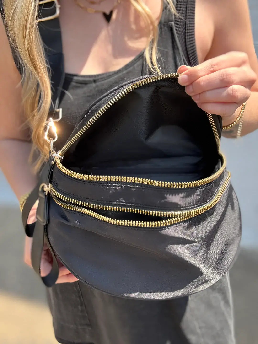 Oversize Bum Bag Crossbody - Solid