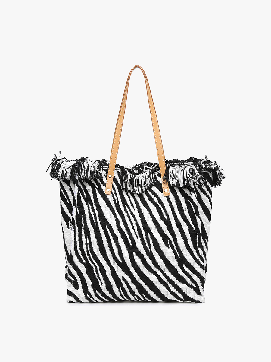 Madison Handwoven Fringe Tote