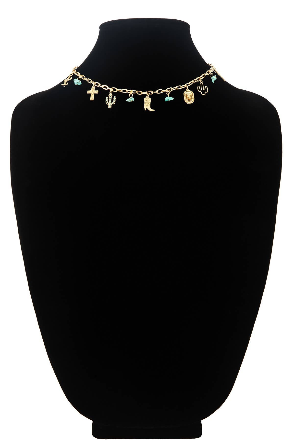 Western Multi Charm Necklace